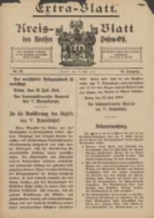 Kreis-Blatt des Kreises Posen-Ost 1914.07.31 Jg.26 Nr32 Extra Blatt