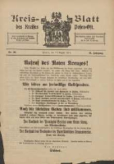 Kreis-Blatt des Kreises Posen-Ost 1914.08.12 Jg.26 Nr36 Extra Blatt