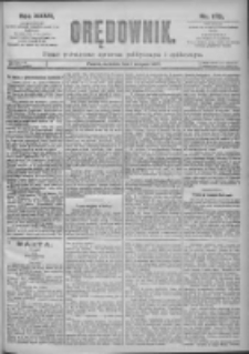 Orędownik: pismo dla spraw politycznych i spółecznych 1897.08.01 R.27 Nr173