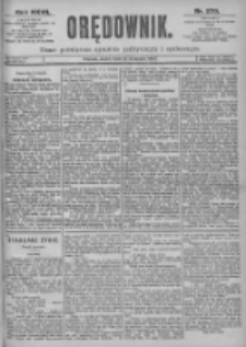 Orędownik: pismo dla spraw politycznych i spółecznych 1897.11.26 R.27 Nr270