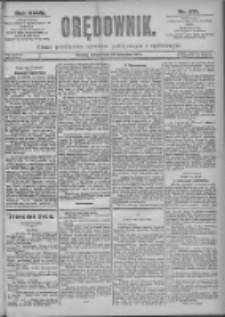 Orędownik: pismo dla spraw politycznych i sp&oacute;łecznych 1897.11.27 R.27 Nr271