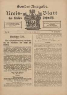 Kreis-Blatt des Kreises Posen-Ost 1915.07.29 Jg.27 Nr39 Sonder Ausgabe