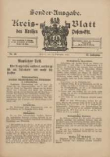 Kreis-Blatt des Kreises Posen-Ost 1915.09.15 Jg.27 Nr48 Sonder Ausgabe