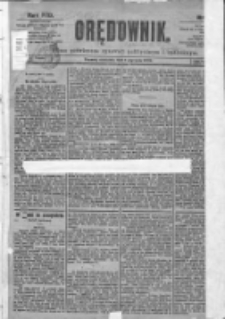 Orędownik: pismo dla spraw politycznych i sp&oacute;łecznych 1899.01.01 R.29 Nr1