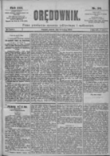 Orędownik: pismo dla spraw politycznych i spółecznych 1899.02.14 R.29 Nr36