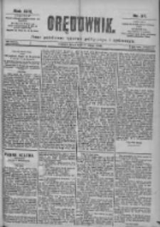 Orędownik: pismo dla spraw politycznych i spółecznych 1899.02.15 R.29 Nr37