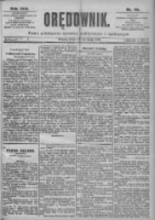 Orędownik: pismo dla spraw politycznych i spółecznych 1899.02.22 R.29 Nr43