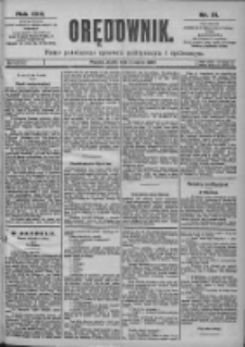 Orędownik: pismo dla spraw politycznych i spółecznych 1899.03.03 R.29 Nr51