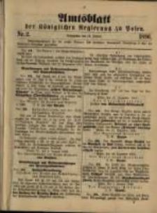 Amtsblatt der K&ouml;niglichen Regierung zu Posen. 1896.01.14 Nro.2
