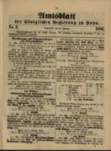 Amtsblatt der K&ouml;niglichen Regierung zu Posen. 1896.01.21 Nro.3