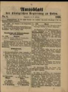 Amtsblatt der K&ouml;niglichen Regierung zu Posen. 1896.02.25 Nro.8