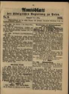 Amtsblatt der K&ouml;niglichen Regierung zu Posen. 1896.03.03 Nro.9