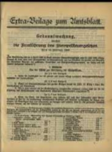 Extra - Beilage zum Amtsblatt