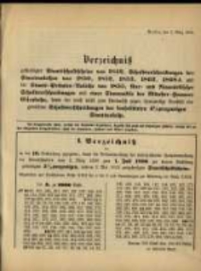 Verzeichniss … vom 2. März 1896...zum 1. Juli 1896