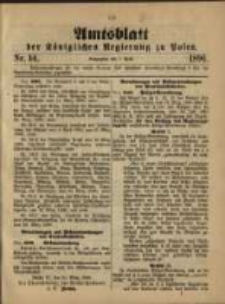 Amtsblatt der Königlichen Regierung zu Posen. 1896.04.07 Nro.14