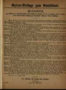 Extra - Beilage zum Amtsblatt