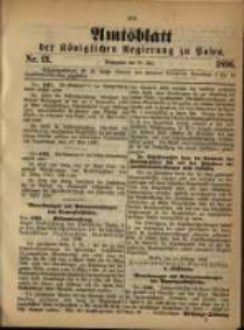 Amtsblatt der K&ouml;niglichen Regierung zu Posen. 1896.05.26 Nro.21
