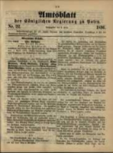 Amtsblatt der K&ouml;niglichen Regierung zu Posen. 1896.06.02 Nro.22