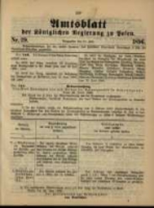 Amtsblatt der Königlichen Regierung zu Posen. 1896.07.21 Nro.29