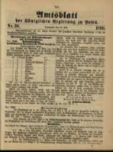 Amtsblatt der K&ouml;niglichen Regierung zu Posen. 1896.07.28 Nro.30