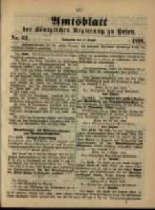 Amtsblatt der K&ouml;niglichen Regierung zu Posen. 1896.08.11 Nro.32