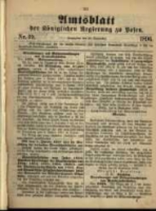 Amtsblatt der K&ouml;niglichen Regierung zu Posen. 1896.09.29 Nro.39