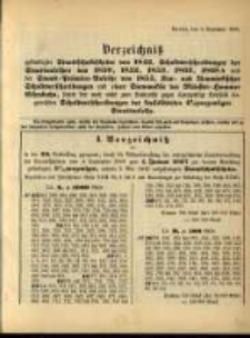 Verzeichniss &hellip; vom 4. September 1896...zum 1. Januar 1897
