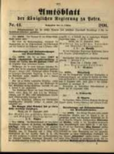 Amtsblatt der K&ouml;niglichen Regierung zu Posen. 1896.10.13 Nro.41