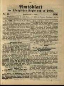 Amtsblatt der K&ouml;niglichen Regierung zu Posen. 1896.10.27 Nro.43