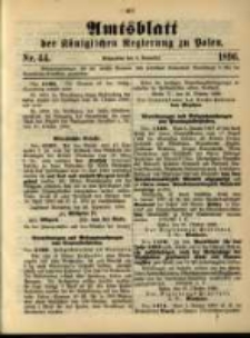 Amtsblatt der Königlichen Regierung zu Posen. 1896.11.03 Nro.44