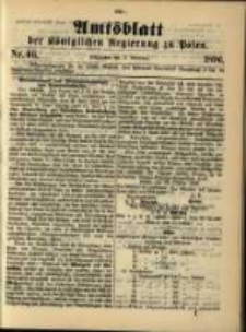 Amtsblatt der K&ouml;niglichen Regierung zu Posen. 1896.11.17 Nro.46
