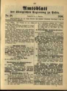 Amtsblatt der K&ouml;niglichen Regierung zu Posen. 1896.12.01 Nro.48