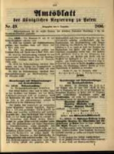 Amtsblatt der K&ouml;niglichen Regierung zu Posen. 1896.12.08 Nro.49