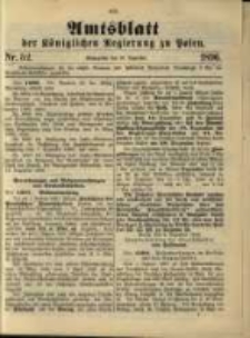 Amtsblatt der K&ouml;niglichen Regierung zu Posen. 1896.12.29 Nro.52