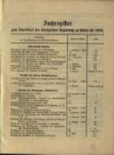 Sachregister .. f&uuml;r 1896
