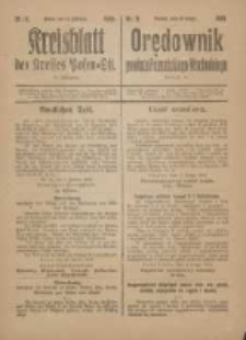 Kreis-Blatt des Kreises Posen-Ost. Orędownik Powiatu Poznańskiego-Wschodniego 1919.02.12 Jg.31 Nr11