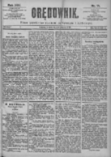 Orędownik: pismo dla spraw politycznych i sp&oacute;łecznych 1899.03.28 R.29 Nr71