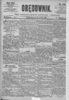Orędownik: pismo dla spraw politycznych i spółecznych 1899.06.28 R.29 Nr145