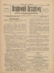 Orędownik Urzędowy Powiatu Wschodnio-Poznańskiego 1923.08.11 Nr27