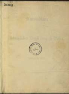 Amtsblatt der K&ouml;niglichen Regierung zu Posen. 1897.01.05 Nro.1