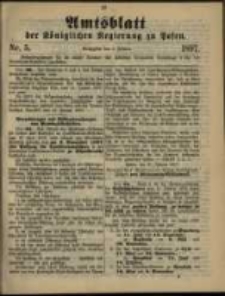 Amtsblatt der K&ouml;niglichen Regierung zu Posen. 1897.02.02 Nro.5