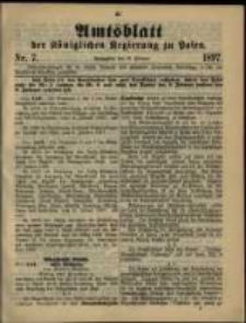 Amtsblatt der K&ouml;niglichen Regierung zu Posen. 1897.02.16 Nro.7