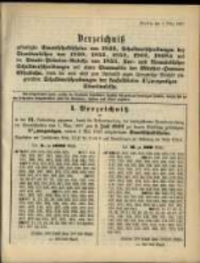 Verzeichniss &hellip; vom 1. M&auml;rz 1897...zum 1. Juli 1897