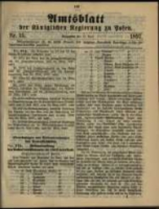 Amtsblatt der Königlichen Regierung zu Posen. 1897.04.13 Nro.15