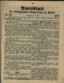 Amtsblatt der K&ouml;niglichen Regierung zu Posen. 1897.05.11 Nro.19