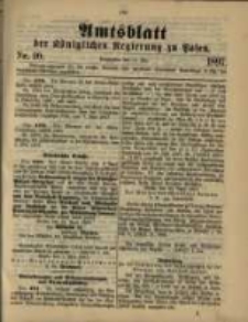 Amtsblatt der K&ouml;niglichen Regierung zu Posen. 1897.05.18 Nro.20