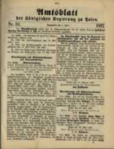 Amtsblatt der Königlichen Regierung zu Posen. 1897.06.01 Nro.22