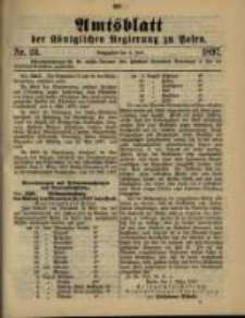 Amtsblatt der K&ouml;niglichen Regierung zu Posen. 1897.06.08 Nro.23
