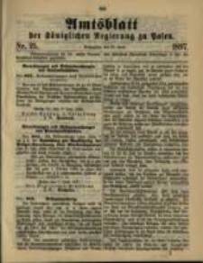 Amtsblatt der Königlichen Regierung zu Posen. 1897.06.22 Nro.25