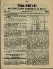 Amtsblatt der K&ouml;niglichen Regierung zu Posen. 1897.07.06 Nro.27